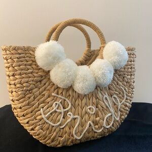 Bride Straw Purse - Event Blossom